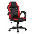 sense7 gaming chair prism fabric black red photo