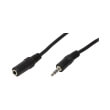 logilink ca1055 audio extension cable 1x 35mm male to 1x 35mm female 5m black photo