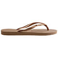 sagionara havaianas slim logo metallic roz xryso extra photo 2