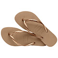 sagionara havaianas slim logo metallic roz xryso extra photo 3