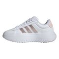 papoytsi adidas performance grand court platform leyko roz metalliko extra photo 2