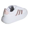 papoytsi adidas performance grand court platform leyko roz metalliko extra photo 5