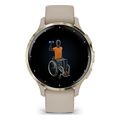 rolo garmin venu 3s soft gold with french gray extra photo 1