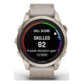 rolo garmin fenix 7s pro sapphire solar soft gold with limestone leather extra photo 2