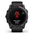 rolo garmin epix pro sapphire 51mm carbon gray dlc titanium with black extra photo 2