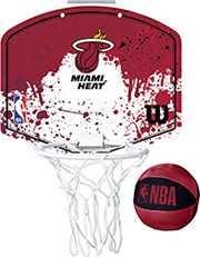 mpasketaki wilson nba team mini hoop dallas miami heat kokkino photo