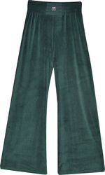 panteloni bodytalk velour wide leg prasino photo