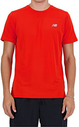 mployza new balance sport essentials t shirt kokkini photo