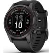 rolo garmin fenix 7s pro sapphire solar titanium carbon gray dlc with black photo