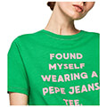 t shirt pepe jeans freja pl504463 prasino s extra photo 2