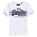 t shirt superdry v l rodeo rainbow stripe w1010718a leyko extra photo 5