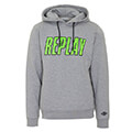 hoodie replay print m3510 00023040p m08 gkri melanze extra photo 4