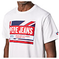 t shirt pepe jeans adelard flag and logo pm508223 leyko extra photo 2