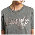 t shirt superdry ovin vintage script style coll w1010793a gkri melanze s extra photo 1