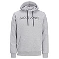 hoodie jack jones jjhugo flock 12211772 anoixto gkri melanze s extra photo 4