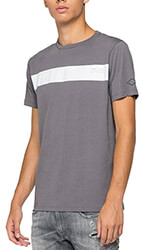 t shirt replay with contrasting stripe m3364 0002660 496 gkri m photo