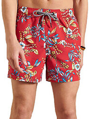 boxer superdry super 5s beach volley m3010046a floral kokkino photo