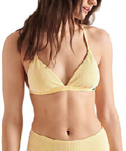 bikini top superdry t back fixed triangle w3010167a pigment yellow s photo