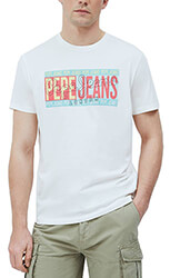 t shirt pepe jeans mark pm507768 leyko xxl photo