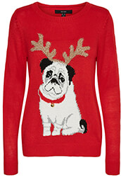 poylober vero moda vmchristmasdog 10250531 kokkino xs photo