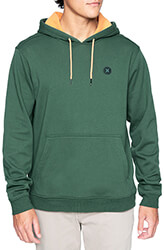 hoodie hurley dunes mft0009460 skoyro prasino l photo