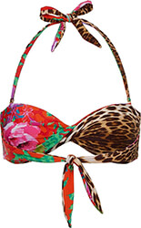 bikini top guess bandeau e2gj33mc04r floral korali photo