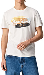 t shirt pepe jeans aegir pm508227 paint effect ekroy photo