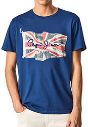 t shirt pepe jeans flag logo n waving flag pm508273 mple s photo