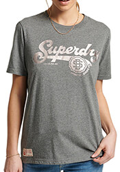 t shirt superdry ovin vintage script style coll w1010793a gkri melanze s photo