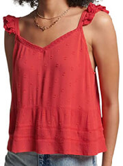 top superdry ovin vintage broderie cami w6011287a kokkino photo