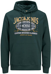 hoodie jack jones jjnewdenim 12210826 prasino photo