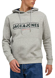 hoodie jack jones jorfriday 12220537 anoixto gkri melanze photo