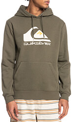 hoodie quiksilver big logo eqyft04450 xaki xxl photo