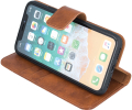 forever classic leather book flip case for for iphone 11 pro brown extra photo 1