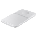 samsung galaxy s21 wireless qi fast charger duo pad with travel charger ep p4300tw white extra photo 1