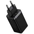 baseus wall charger gan5 pro 2x type c usb 65w black extra photo 1