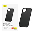 baseus iphone 15 case fauxther series black extra photo 2