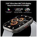 colmi smartwatch p68 204 amoled black extra photo 1