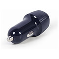 gembird 2 port usb car fast charger type c pd 18 w black extra photo 2