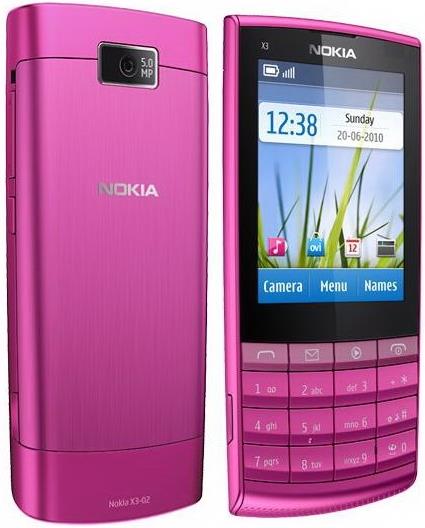 Способствует четкому отображению интернет страниц и картинок nokia x3 touch type