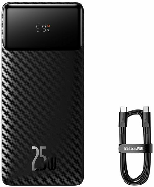 Baseus Powerbank Bipow 20000mah 2X USB + Usb-c 25W Black - Powerbanks ...