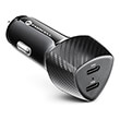 forcell carbon car charger type c 30 pd20w type c 30 pd20w cc50 2c black total 40w photo