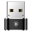 baseus mini type c female to usb male adapter black photo