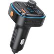 bluetooth fm transmitter car kit car charger blue power 2x usb a type c micro sd black bpbcc08 photo