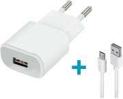 forever tc 01 usb wall charger 2 a white micro usb cable photo