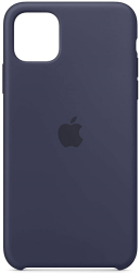 apple mwyw2 iphone 11 pro max silicone case midnight blue