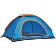 lux uv pop up tent double door 3 4 people blue photo