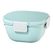 hama 181585 xavax large lunch box for microwave with cutlery 1700 ml pastel blue grey photo